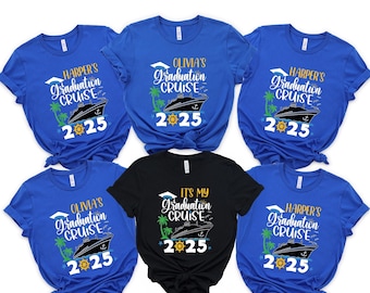 Personalized Graduation Cruise Shirt 2025: Nautical Family Vacation Tee