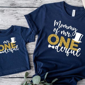 1st Shirts, Custom Family matching Birthday Shirts, 1st Birthday, Daddy Mommy Of birthday t-shirt, Family Birthday boy