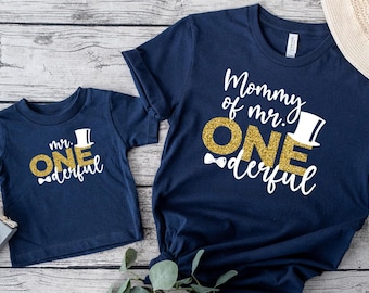 Mr. Onederful Birthday Shirt: Custom Family 1st Birthday