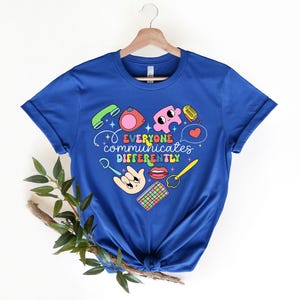 Autism Awareness T-Shirt, Everyone Communicates Differently, Neurodiversity Support Tee, Inclusive Communication Shirt, Puzzle Piece Design