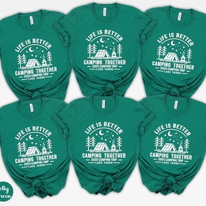Custom Family Camping Shirts: Personalized Mountain Vacation Matching Tees image 6