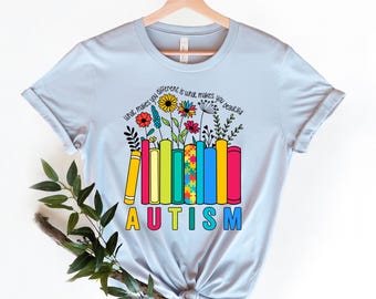 Autism Awareness Book T-Shirt: Neurodiversity Support Tee