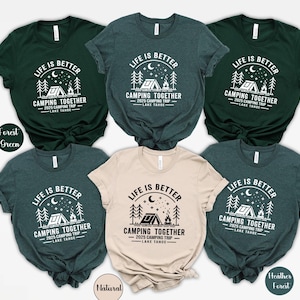 Custom Family Camping Shirts: Personalized Mountain Vacation Matching Tees image 5