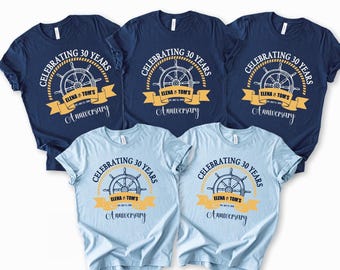 Personalized Anniversary Cruise Matching Shirts: Family Vacation Tees