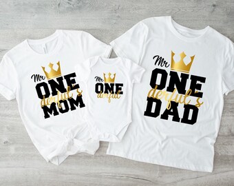 Mr Onederful 1st Birthday Shirt: Family Matching Outfit