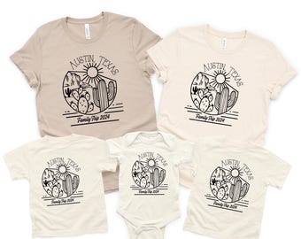 Custom Austin Texas Family Trip Shirts: Matching Vacation Tees