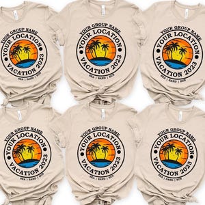 Custom Family Vacation Shirts: Personalized Beach Trip Tees