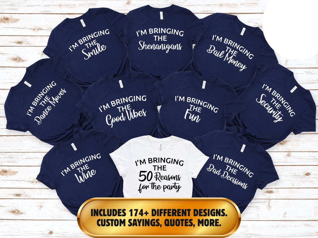 Custom Birthday Party Shirts: I'm Bringing Funny Birthday Group Tees - Etsy