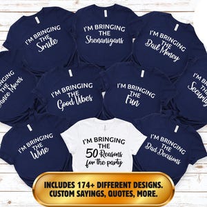 Custom Birthday Party Shirts: I'm Bringing Funny Birthday Group Tees