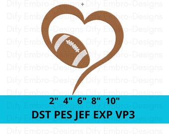 Fußball Herz Stickdatei, Stickdatei Liebe Fußball Stickdatei | Sport-Fan-Herz-Applikation | Spieltag Stich Design