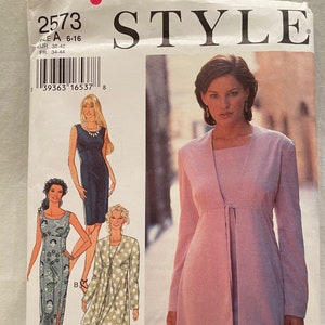 UNCUT    Style  2573   Size: 6 to 16   Dress and Jacket - 2 Options - 6 Sizes in One