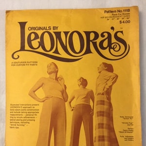 UNCUT Leonora&#39;s 111B Misura fianchi: da 36&quot; a 40&quot; Couturier per pantaloni su misura