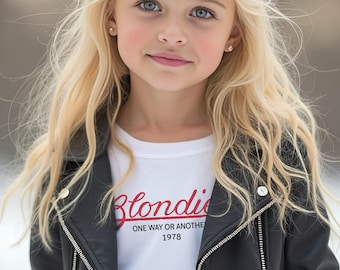 T-shirt Blondie, One Way or Another 1978, The Rookie T, fan de Debbie Harry, chemise bébé punk, chemise bébé rebelle, Punk Queen, Punk Baby T