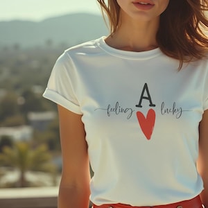 幸運を呼ぶガーメントダイTシャツ、ハートのエース、ラスベガスTシャツ、ギャンブラーシャツ、カジノ、ポーカーTシャツ、勝者、エンゲージメントTシャツ、Be Mine