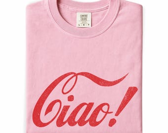 Ciao Italia T-shirt, La Dolce Vita Italy Shirt, Old Money Tee, Amalfi Coast, Italian Bachelorette, Spritz, Italian Cocktail, I love Italy T