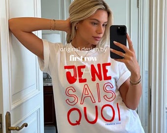 Je Ne Sais Quoi Tee, Frankrijk 1990 Shirt, Franse zin Tee, chique retro, Franse glamour T-shirt, y2k shirt, Parijs trip tee