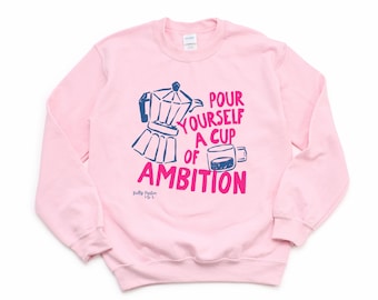 Camiseta Dolly Parton "Sírvete una taza de ambición", camiseta retro de café, de 9 a 5, cafetera moka, club del café, amante de la cafeína, sudadera Dollywood