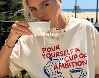 Dolly Parton "Pour Yourself a Cup of Ambition" Shirt, Retro Coffee Graphic, 9 to 5 Country Music Tee, Moka Pot, Coffee Club, Caffeine Lover