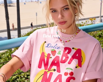 Dolce and Bananas Shirt, Thats Bananas Shirt, Sweet but Psycho Tee, Funny Cherry Strawberry Graphic Shirt, Cute Chaos T-Shirt, Summer Tee