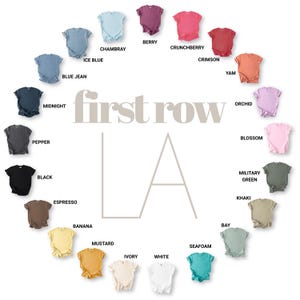 First Row LA T-shirt Color Wheel