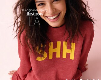 SHH Sweatshirt, Shut Up Shirt, New Parent Pullover, Funny Introvert Sweatshirt, Librarian Teacher Gift, Book Lover Shirt, Quiet Please shirt