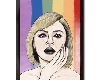 Raffaella Carrà illustration
