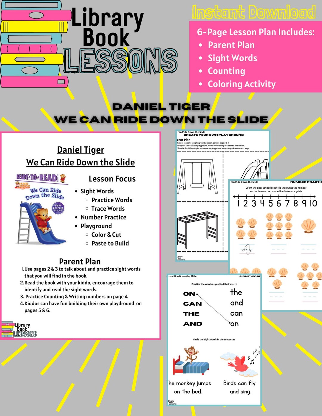 Toddler / Preschool Lesson Plan Worksheet Companion to Daniel Tiger We ...