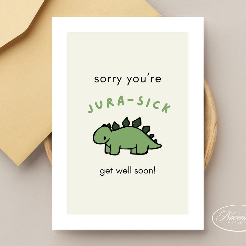 Doodle Get Well Card - Etsy