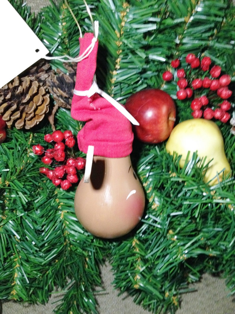 Reindeer Christmas Ornament / Hand Painted Christmas Reindeer Etsy