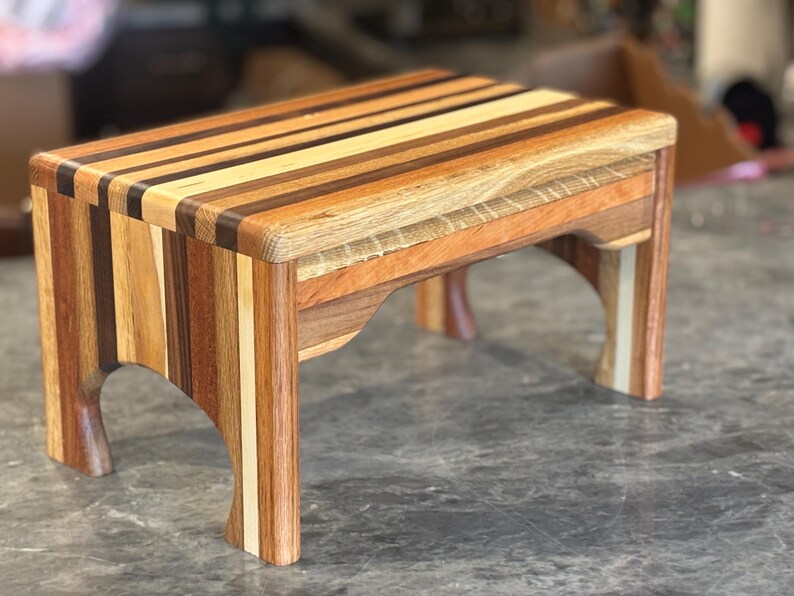 Handcrafted Mixed Hardwood Step Stool - Etsy