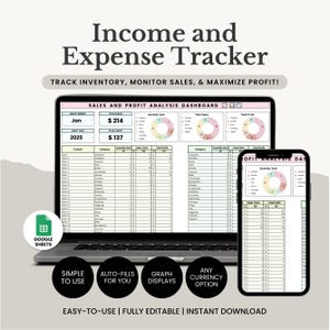 Inventory Tracker Spreadsheet, Small Business Inventory Google Sheets Template, Inventory Tracker & Management, Inventory Log List