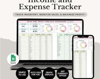 Inventory Tracker Spreadsheet, Small Business Inventory Google Sheets Template, Inventory Tracker & Management, Inventory Log List