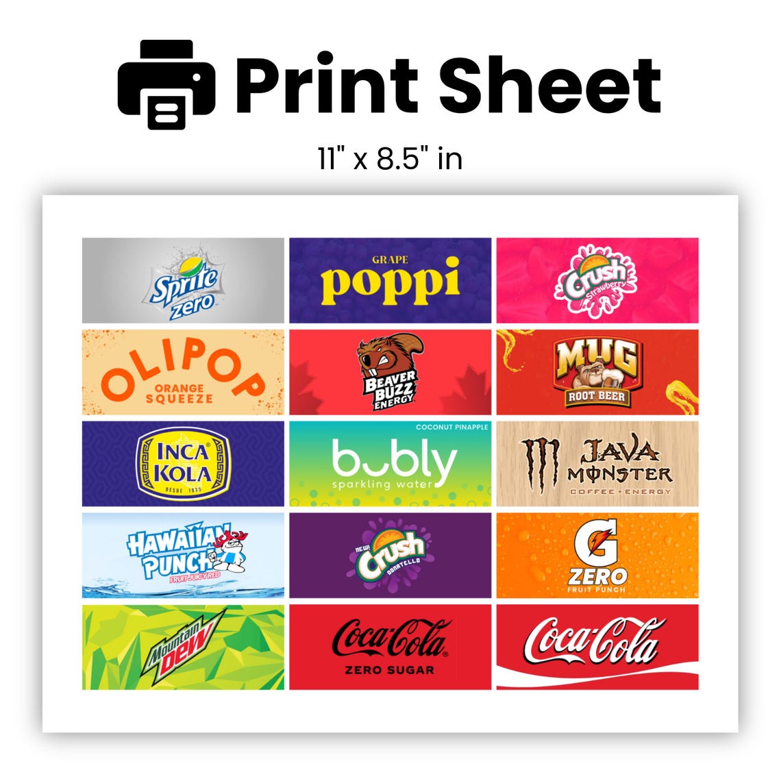 70 Vending Machine Label, High Quality Labels, Soda Pop Labels, Soft ...