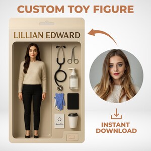 Custom Toy Figure Digital, Custom Action Figure, Personalized Action Figure Design, Custom Mini Figure, Custom Toy Box, Digital Art Portrait