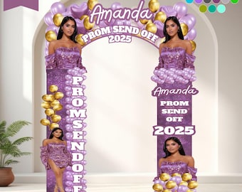 Modello di arco d'ingresso per il ballo di fine anno, arco di commiato per il ballo di fine anno, decorazioni per la festa del ballo di fine anno, arco di benvenuto per il ballo di fine anno, modello modificabile per arco d'ingresso per il ballo di fine anno su Canva