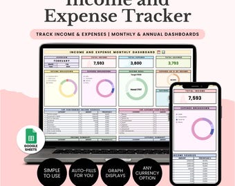 収入と支出の追跡スプレッドシート、個人財務Googleスプレッドシート、月間支出追跡、負債追跡、ビジネス損益テンプレート