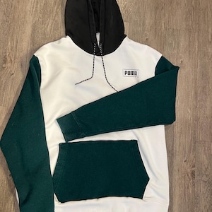 Reworked Thrifted color block hoodie size XL