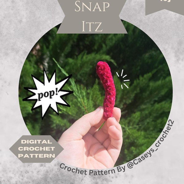 Snap Itz Crochet Pattern - DIGITAL