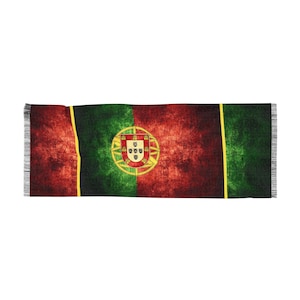 Portugal Flag Lightweight Scarf - Patriotic Wrap for World Cup Fans, Travel, Festivals & Portuguese Pride
