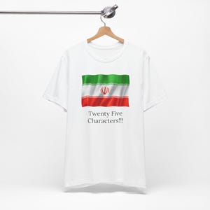 Camiseta personalizada con la bandera de Irán: Orgullo persa unisex