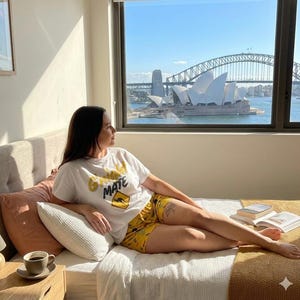 Australia Pajama Set – Women's Short Sleepwear, Aussie Souvenir