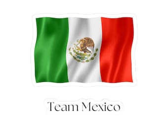 Mexico Flag Kiss-Cut Stickers | Country Flag Decor and National Pride