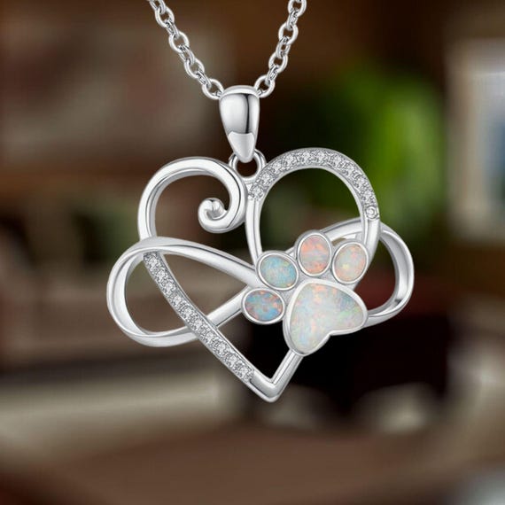 Infinito Amore - Collana Con Zampa Di Cane E Zirconi - Foto 2