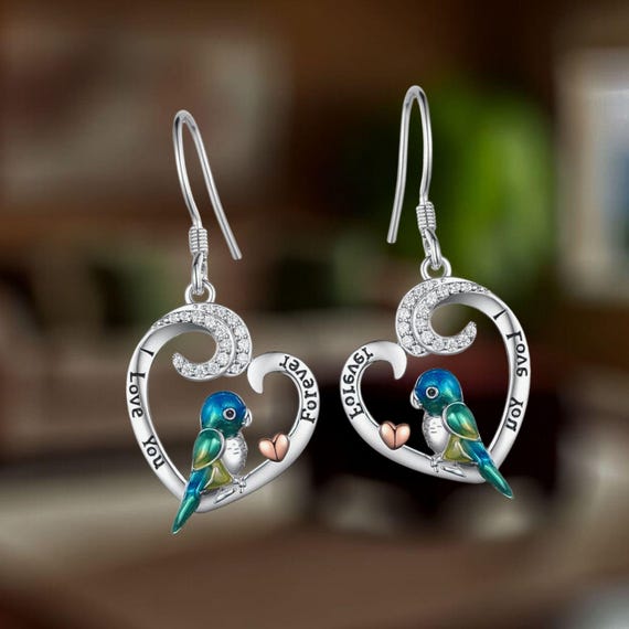 Orecchini Infinito Donna Argento Sterling 925 Cuore Zirconia