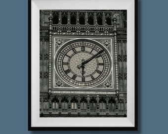 Black and White London Photo Print, Big Ben Print, Real Photo, London Landmarks Photo, London Fine Art Decor, London Wall Art, London Poster
