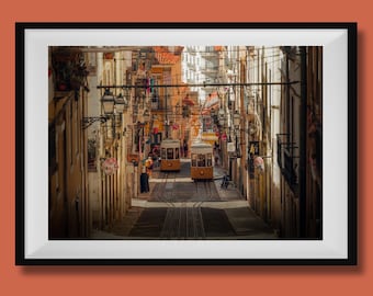 Real Photo, Lisbon Photo Print, Lisbon Tram Wall Art, Lisbon Wall Decor, Lisbon Poster, Tram 28 Fine Art, Lisbon Travel Art, Portugal Poster