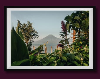 Real Photo, Lake Atitlan Photo Print, Guatemala Photography, Guatemala Fine Art Print, Guatemala Wall Art, Lake Atitlan Travel Poster