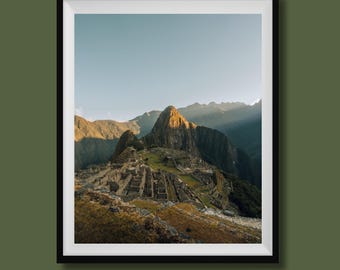 Real Photo, Machu Picchu Photo Print, Machu Picchu Wall Art Decor, Machu Picchu Photography, Machu Picchu Travel Poster, Peru Wall Art