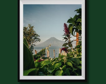 Real Photo, Lake Atitlan Photo Print, Guatemala Photography, Guatemala Fine Art Print, Guatemala Wall Art, Lake Atitlan Travel Poster