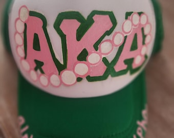 Handpainted Trucker Hats - Sorority